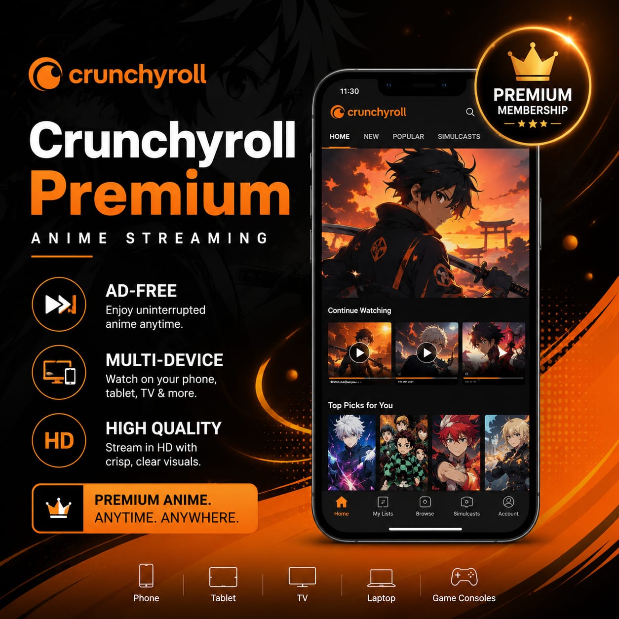Crunchyroll Mega Fun premium