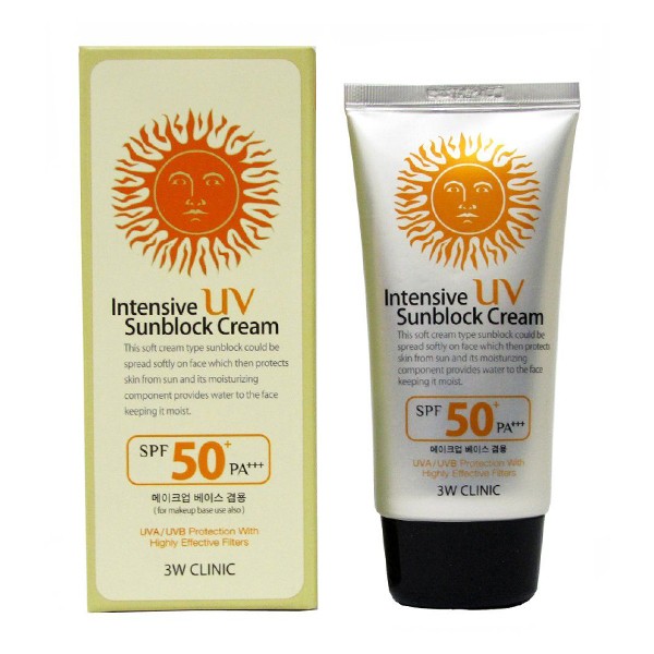 3W Clinic Intensive UV Sunblock Cream SPF 50+PA+++ - 70ml